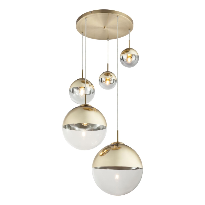 Globo - Kattokruunu johdossa 5xE27/40W/230V halkaisija 65 cm