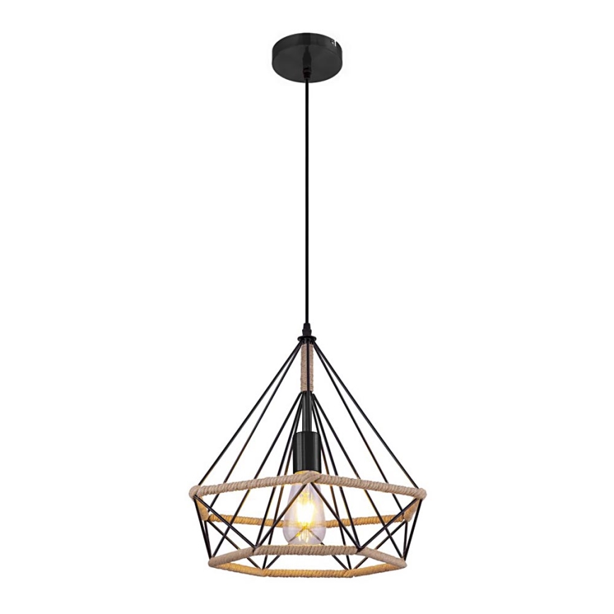 Globo - Kattokruunu narulla 1xE27/60W/230V