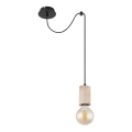 Globo - Kattokruunu narulla 1xE27/60W/230V