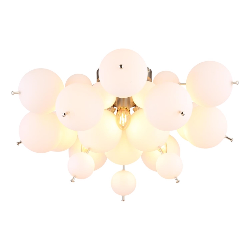 Globo - Kiinteä kattokruunu 3xE14/25W/230V halkaisija 55 cm valkoinen