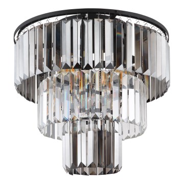 Globo - Kiinteä kattokruunu 3xE27/40W/230V halkaisija 40 cm musta