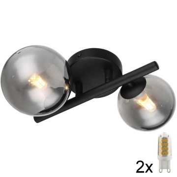 Globo - Kiinteä LED-kattokruunu 2xG9/3W/230V