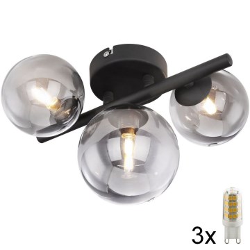 Globo - Kiinteä LED-kattokruunu RIHA 3xG9/3,5W/230V
