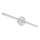 Globo - Kylpyhuoneen LED-peilivalo LED/10W/230V 60,8 cm IP44 kiiltävä kromi