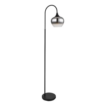 Globo - Lattialamppu 1xE27/40W/230V musta/savuinen