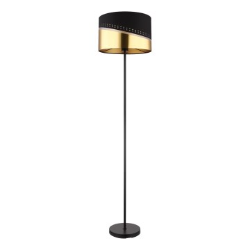 Globo - Lattialamppu 1xE27/60W/230V halkaisija 35 cm musta/kulta