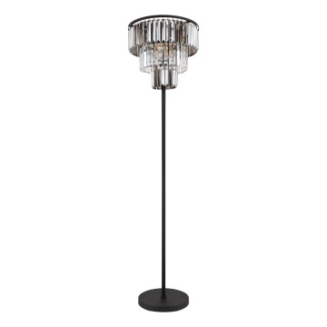 Globo - Lattialamppu 3xE27/40W/230V halkaisija 40 cm musta
