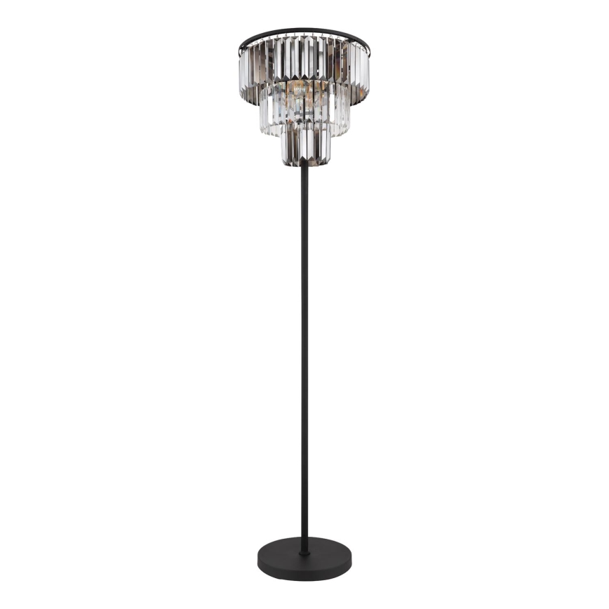 Globo - Lattialamppu 3xE27/40W/230V halkaisija 40 cm musta