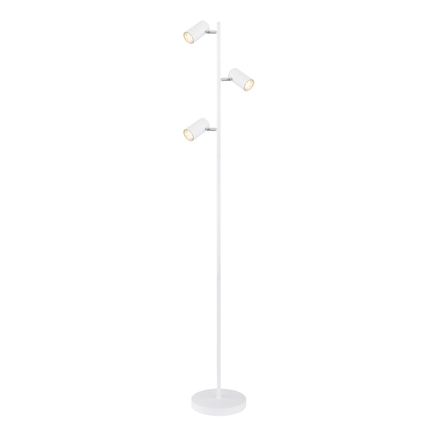 Globo - Lattialamppu 3xGU10/5W/230V valkoinen