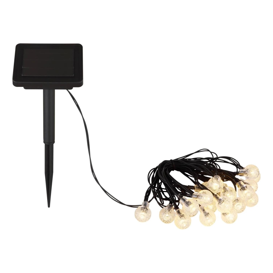 Globo - LED-aurinkoketju 20xLED/0,06W/3,2V 285 cm IP44