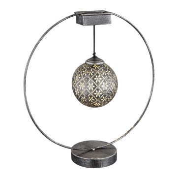 Globo - LED-aurinkovalaistus LED/0,06W/1,2V hopea IP44