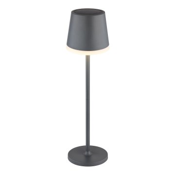 Globo - LED-aurinkovalaistus LED/0,6W/3V 3000K IP44 antrasiitti