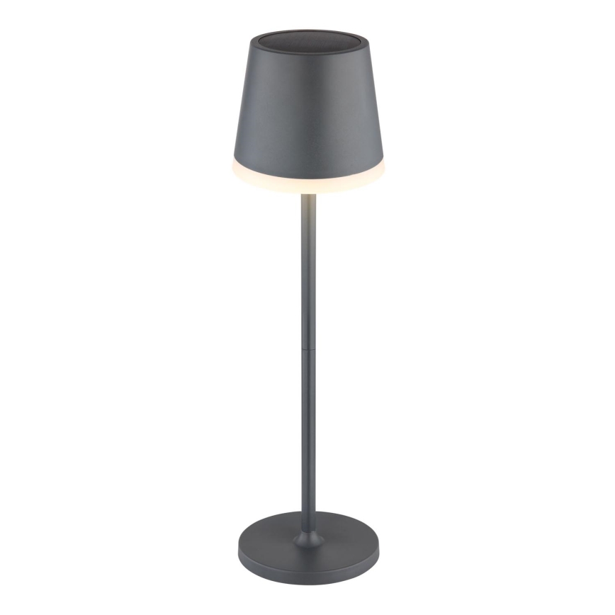 Globo - LED-aurinkovalaistus LED/0,6W/3V 3000K IP44 antrasiitti