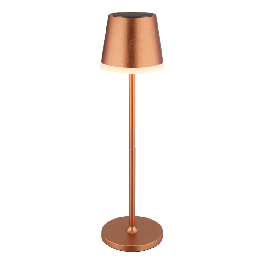 Globo - LED-aurinkovalaistus LED/0,6W/3V 3000K IP44 kupari