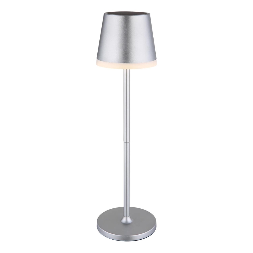 Globo - LED-aurinkovalaistus LED/0,6W/3V 3000K IP44 mattakromi