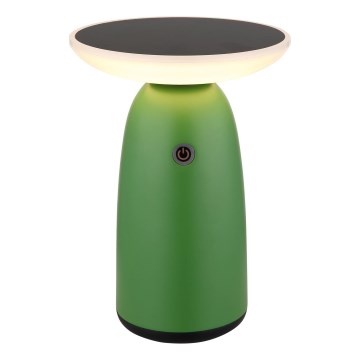 Globo - LED himmennettävä aurinkokosketuslamppu LED/10W/3,7V IP54 3600 mAh vihreä
