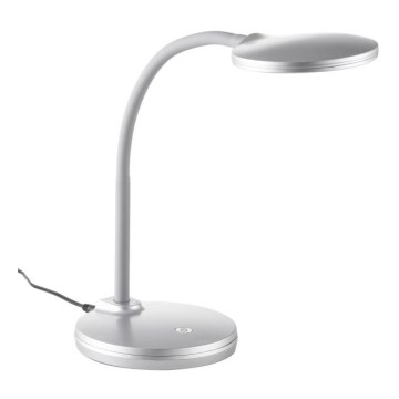Globo - LED himmennettävä joustava kosketuspöytälamppu LED/4,6W/230V hopea