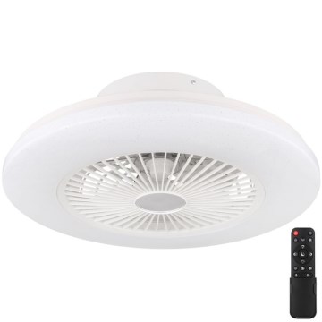 Globo - LED Himmennettävä kattovalo tuulettimella LED/30W/230V 3000-6500K + kaukosäädin