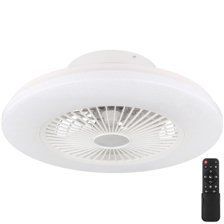 Globo - LED Himmennettävä kattovalo tuulettimella LED/30W/230V 3000-6500K + kaukosäädin