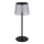 Globo - LED himmennettävä kosketusohjattu ulkokäyttöön tarkoitettu pöytävalaisin LED/1,8W/5V IP44 1800 mAh musta/savunharmaa