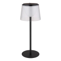 Globo - LED himmennettävä kosketusohjattu ulkokäyttöön tarkoitettu pöytävalaisin LED/1,8W/5V IP44 1800 mAh musta/selkeä