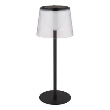 Globo - LED himmennettävä kosketusohjattu ulkokäyttöön tarkoitettu pöytävalaisin LED/1,8W/5V IP44 1800 mAh musta/selkeä