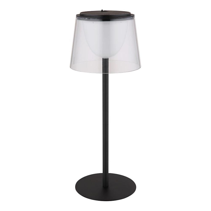 Globo - LED himmennettävä kosketusohjattu ulkokäyttöön tarkoitettu pöytävalaisin LED/1,8W/5V IP44 1800 mAh musta/selkeä