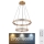 Globo - LED Himmennettävä kristalli kattokruunu johdossa LED/78W/230V 2700K-6000K + kauko-ohjaus