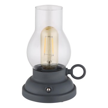 Globo - LED Himmennettävä ladattava kosketuspöytävalaisin LED/1W/3,7V 1200 mAh antrasiitti
