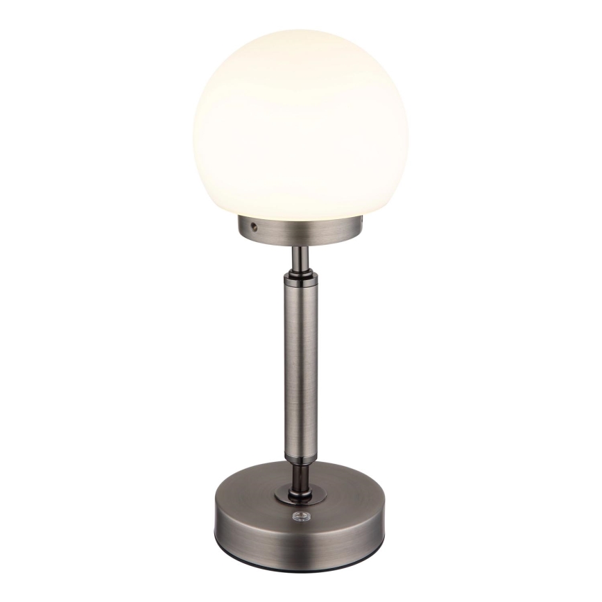 Globo - LED Himmennettävä ladattava kosketuspöytävalaisin LED/2,5W/5V 1800mAh 2700/4000/6500K antrasiitti