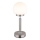 Globo - LED Himmennettävä ladattava kosketuspöytävalaisin LED/2,5W/5V 1800mAh 2700/4000/6500K mattakromi