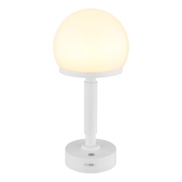Globo - LED Himmennettävä ladattava kosketuspöytävalaisin LED/2,5W/5V 1800mAh 2800K valkoinen