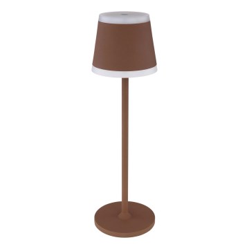 Globo - LED Himmennettävä ladattava kosketuspöytävalaisin LED/4,6W/3,7V 3000K 1800mAh ruskea IP54