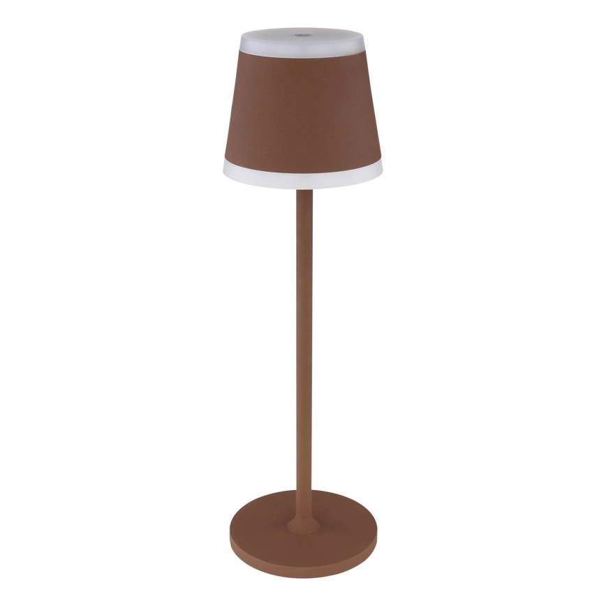 Globo - LED Himmennettävä ladattava kosketuspöytävalaisin LED/4,6W/3,7V 3000K 1800mAh ruskea IP54