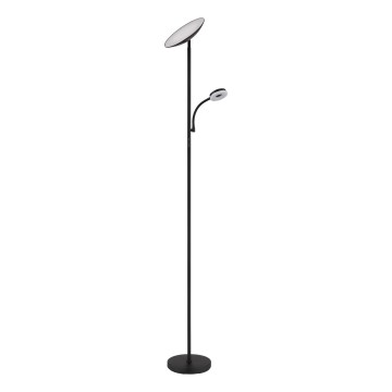 Globo - LED himmennettävä lattiavalaisin LED/20W/230V+ LED/5W 3000/4000/6500K musta