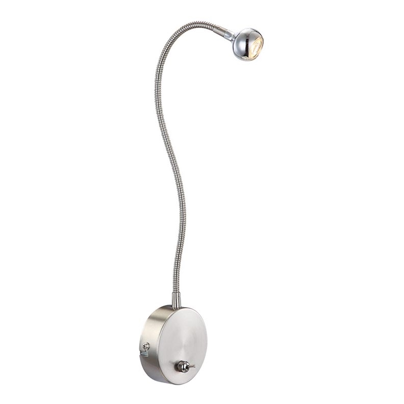 Globo - LED Joustava pieni lamppu LED/3W/230V kiiltävä kromi