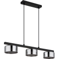 Globo - LED-kattokruunu johdossa 3xGX53/6W/230V savuinen/musta