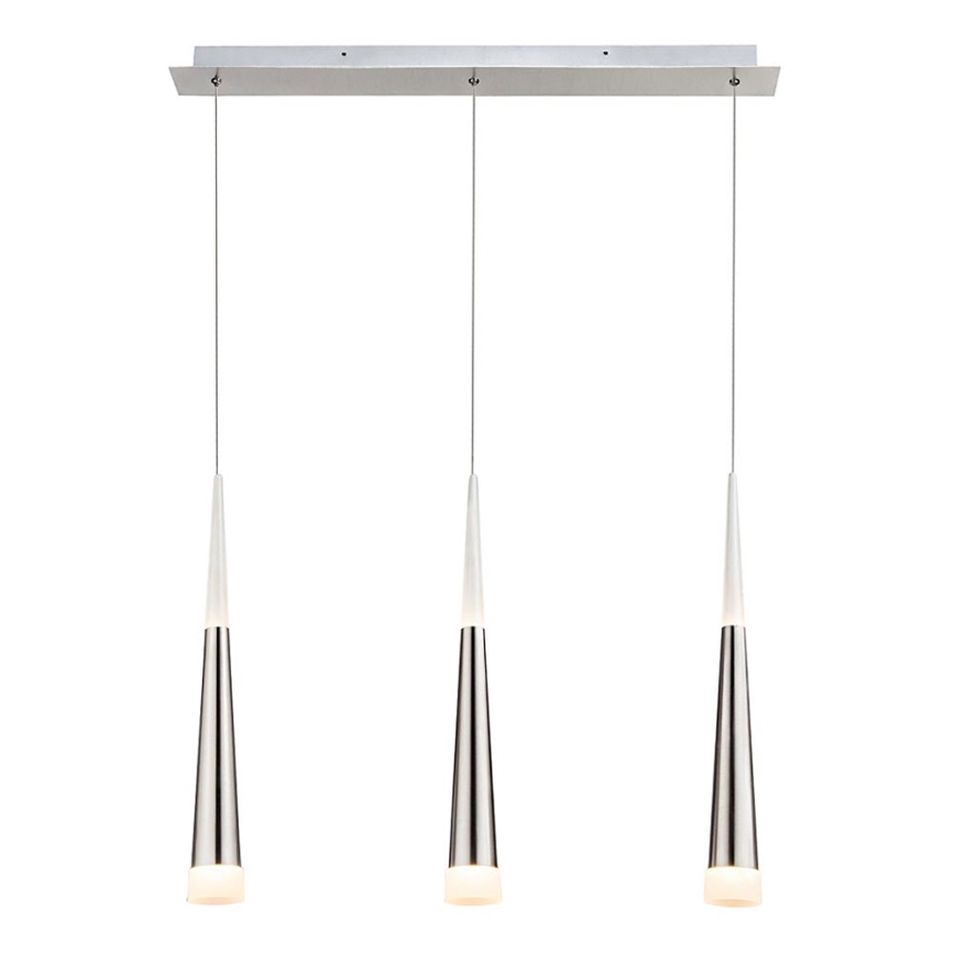 Globo - LED-kattokruunu johdossa 3xLED/5W/230V