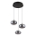 Globo - LED-kattokruunu johdossa 3xLED/6W/230V