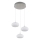 Globo - LED-kattokruunu johdossa 3xLED/6W/230V