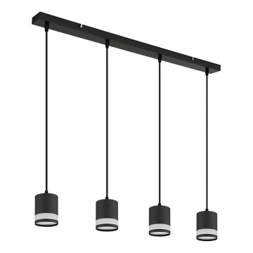 Globo - LED-kattokruunu johdossa 4xGX53/7W/230V 3000K musta