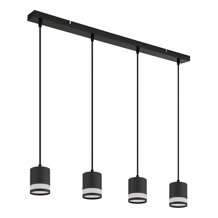 Globo - LED-kattokruunu johdossa 4xGX53/7W/230V 3000K musta