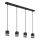 Globo - LED-kattokruunu johdossa 4xGX53/7W/230V 3000K musta
