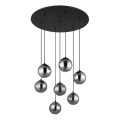 Globo - LED-kattokruunu johdossa 7xG9/3,5W/230V savuinen/musta