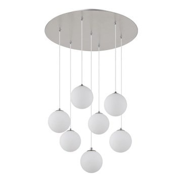 Globo - LED-kattokruunu johdossa 7xG9/3,5W/230V valkoinen