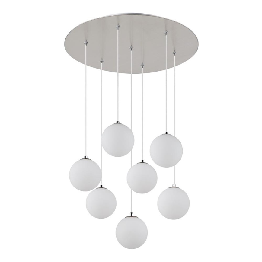 Globo - LED-kattokruunu johdossa 7xG9/3,5W/230V valkoinen