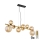 Globo - LED-kattokruunu johdossa 9xG9/3W/230V messinki