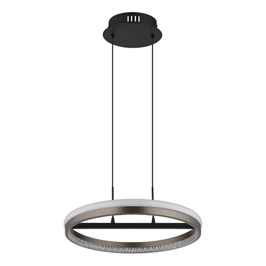 Globo - LED-kattokruunu johdossa LED/40W/230V 3000/4000/6000K halkaisija 39,7 cm ruskea