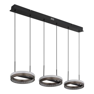 Globo - LED-kattokruunu johdossa LED/40W/230V 3000/4000/6000K ruskea