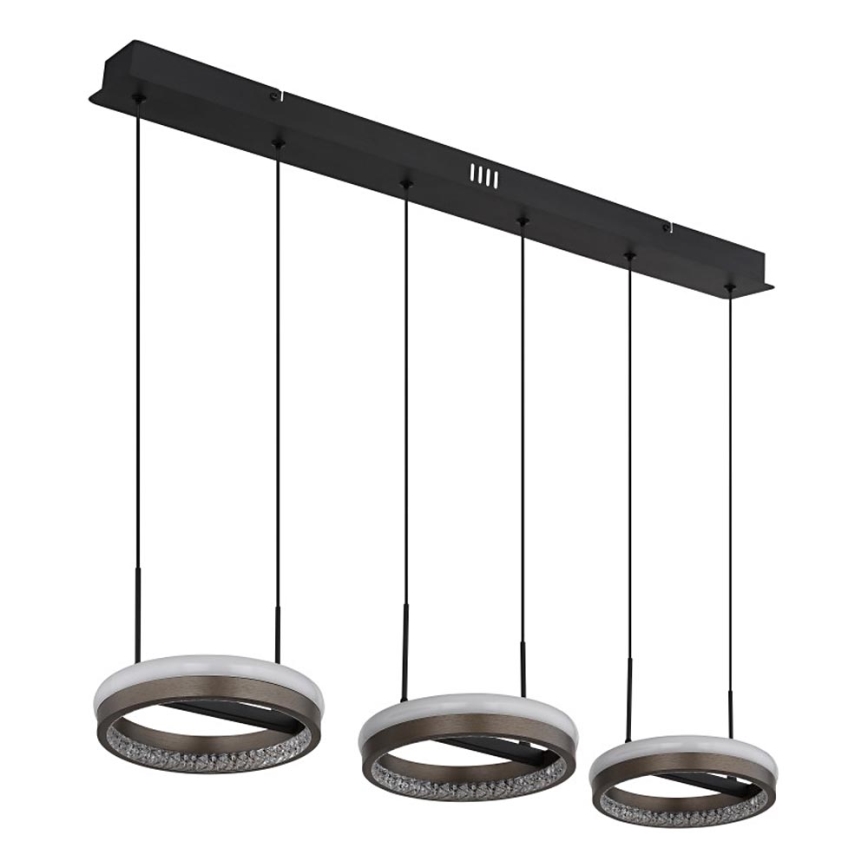 Globo - LED-kattokruunu johdossa LED/40W/230V 3000/4000/6000K ruskea